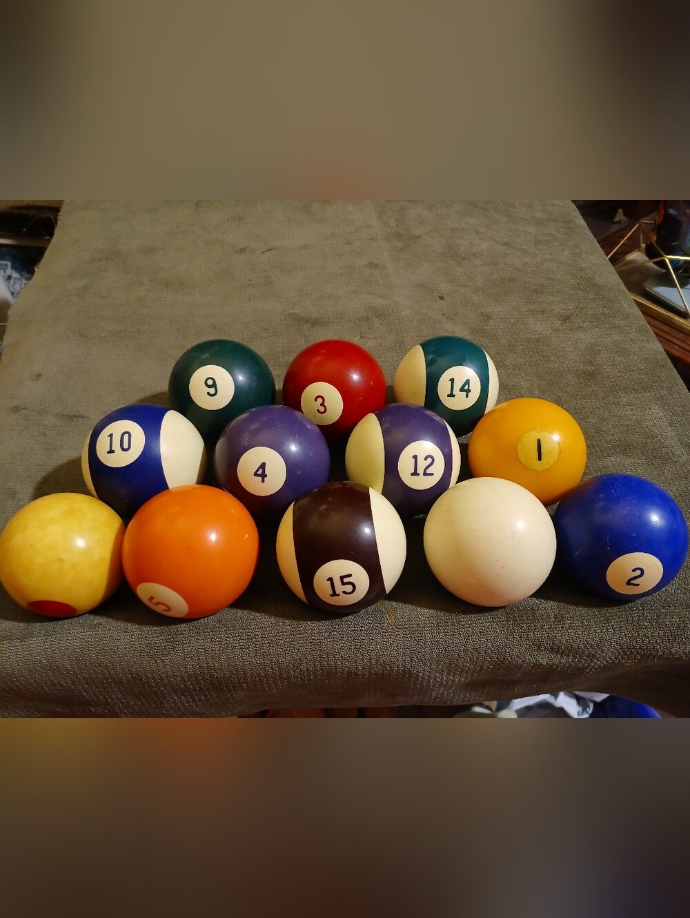 Assorted Pool Billiard Balls Set - Multicolor